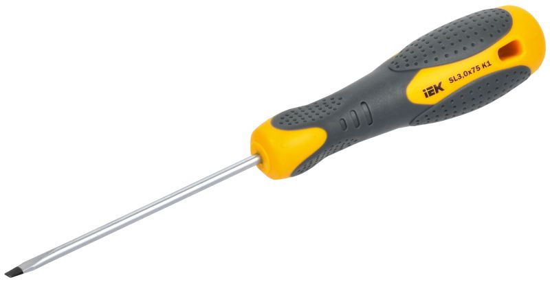 Отвертка шлицевая SL3.0х75 K1 ARMA2L 3 IEK A2L3-SC10-K1-SL-30-075