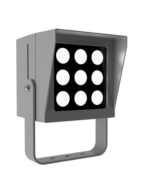 Светильник L-point 9/9/Г45/850/04/A1-C1/230AC IP65 RAL7035 муар LEDEL PNT9-3862-413-1272