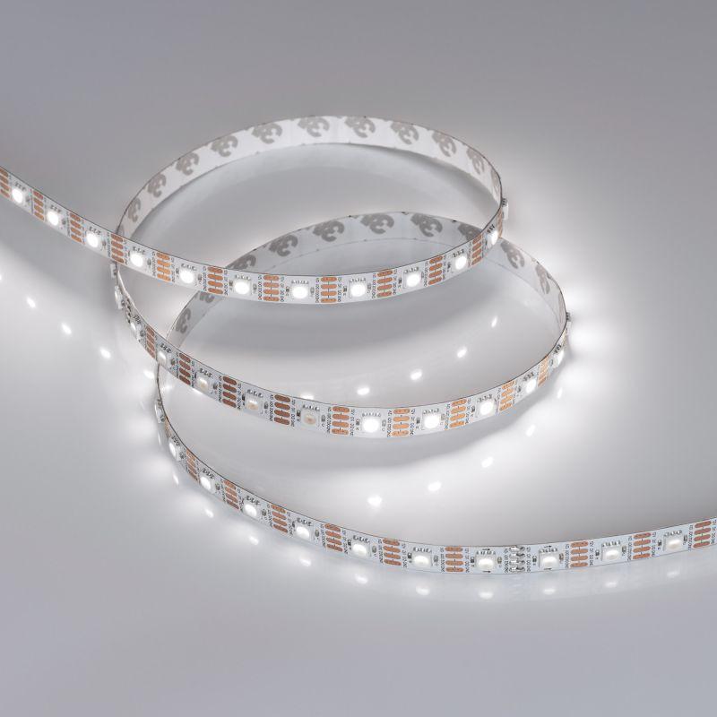 Лента светодиодная SPI-B60-10mm 12V White 6000К-PX1-RAM 9.3Вт/м IP20 5060 бегущий огонь (уп.5м) Arlight 037829