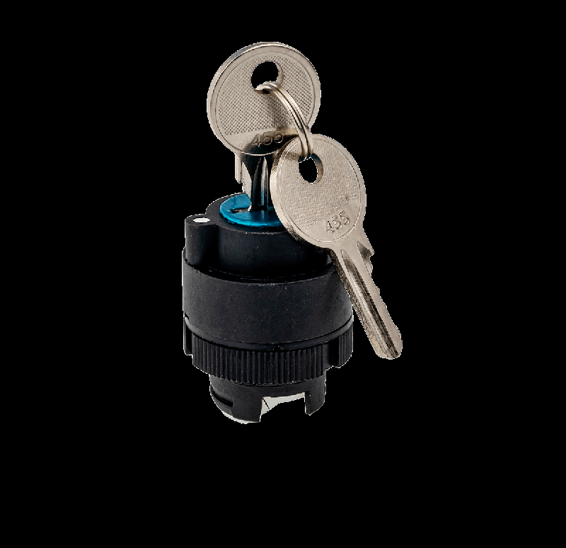 Головка переключателя с ключом черн. 2 полож. фикс. 1 выемки пласт. MTB2-EG2 ОВЕН 43278