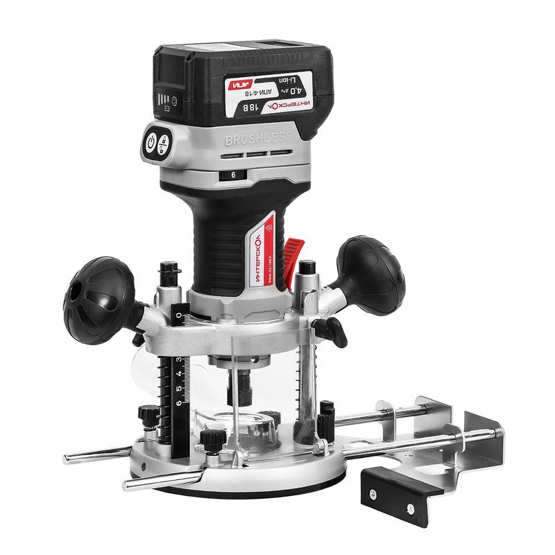 Фрезер аккумуляторный бесщеточный ФМА-55/18ВЭ Li-ion АПИ (картон без аккум. и ЗУ) ИНТЕРСКОЛ 695.1.0.70