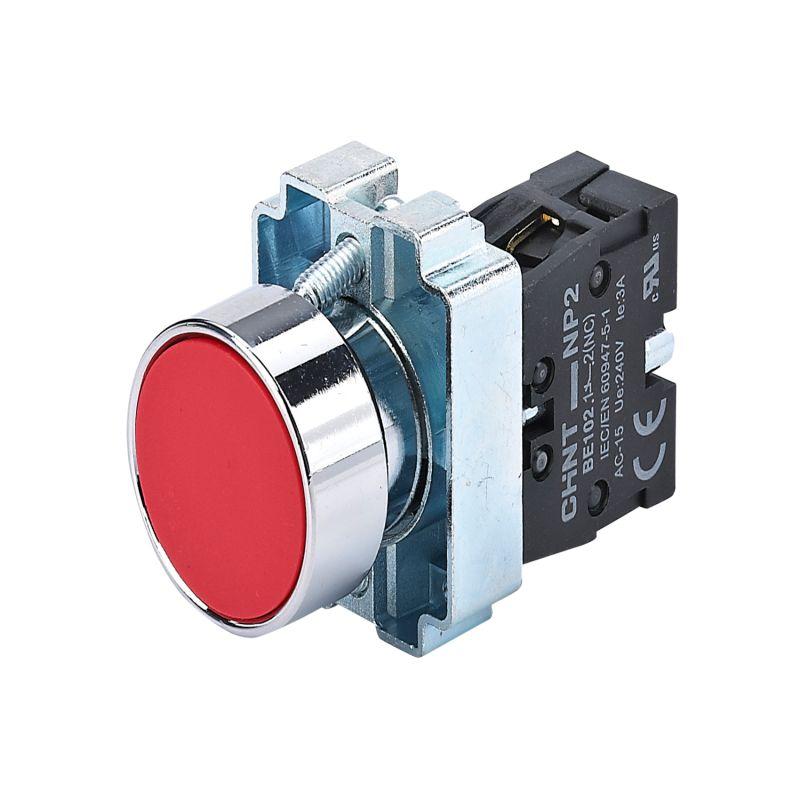 Кнопка управления NP2-BA41 без подсветки 1НО IP40 (R) красн. CHINT 573958