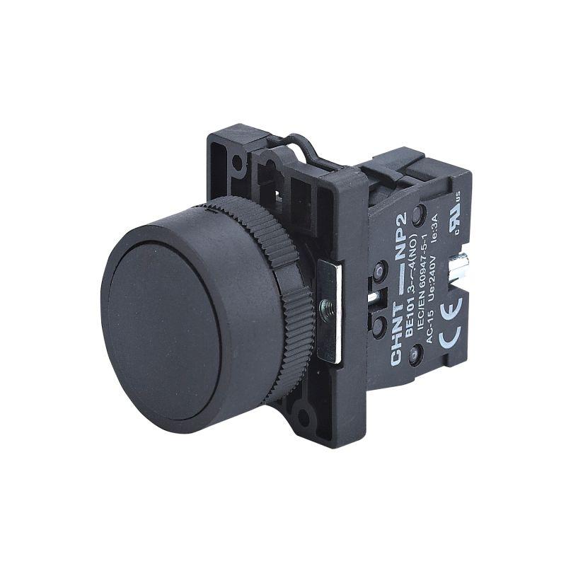 Кнопка управления NP2-EA21 без подсветки 1НО IP40 (R) черн. CHINT 574084