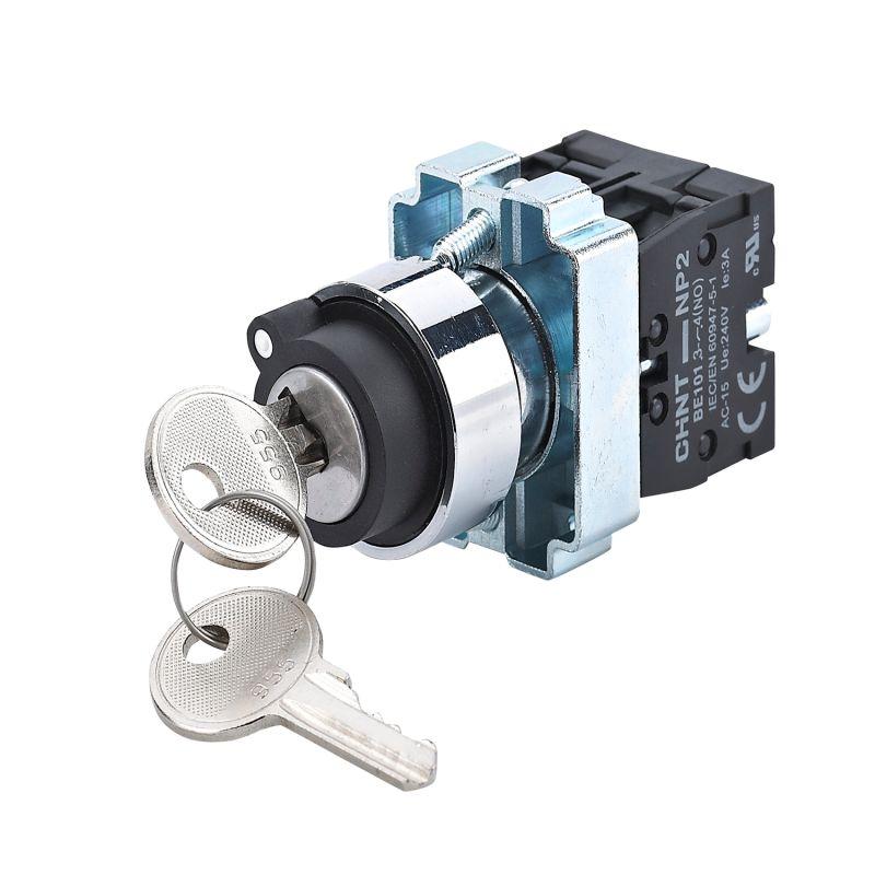 Переключатель NP2-BG24 2 положения фиксацией 2НЗ IP40 (R) CHINT 575993