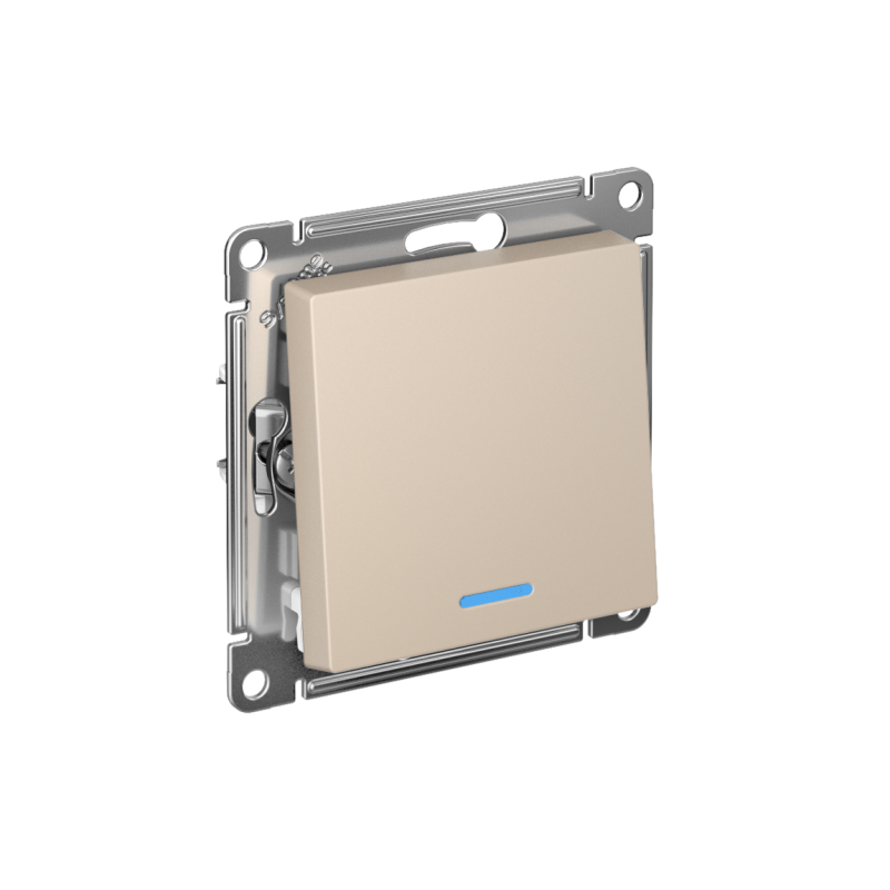 Переключатель 1-кл. AtlasDesign (сх. 6а) 10AX с подсветкой механизм песочн. SE ATN001263