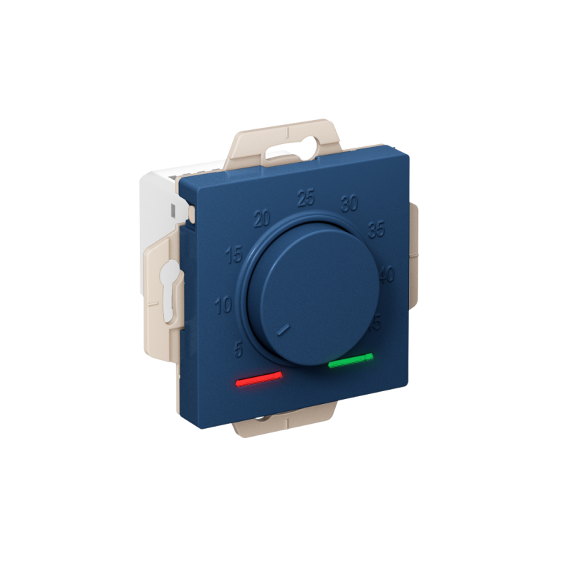 Термостат теплого пола электронный AtlasDesign 10А с датчиком механизм аквамарин SE ATN001135