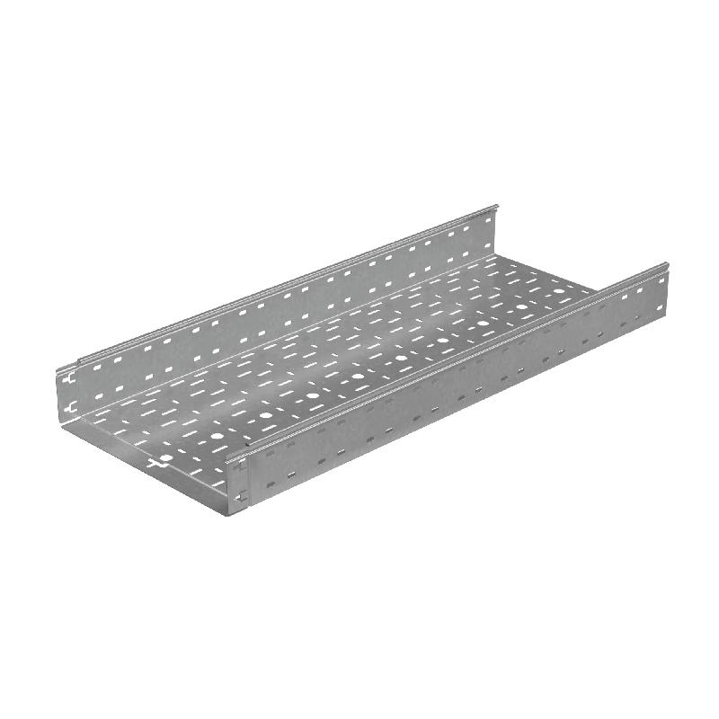 Лоток перфорированный 400х100 L6000 1мм "Быстрый монтаж ПЛЮС" LPplus100-400-1.0-6000 HD КМ PL14128