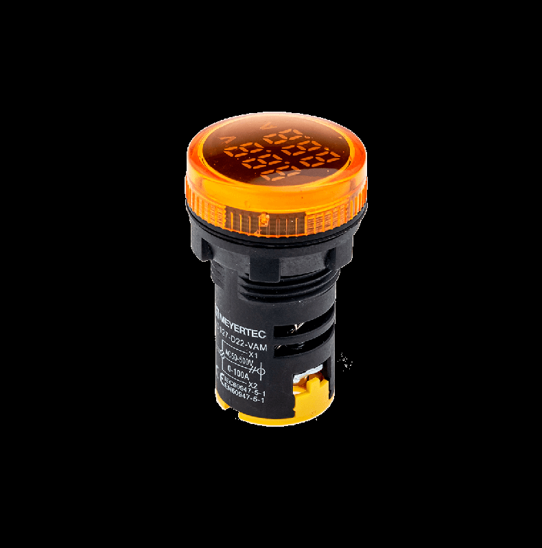 Индикатор тока и напряжения 50-500В 0-100А MT22-VAM5 желт. ОВЕН 78729