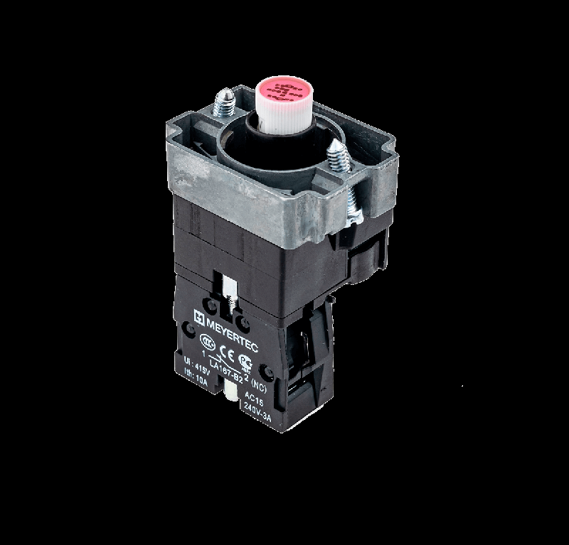 Основание с модулем подсветки 1NC блок-контакт 24В AC/DC мет. MTB2-BW614 красн. ОВЕН 43287