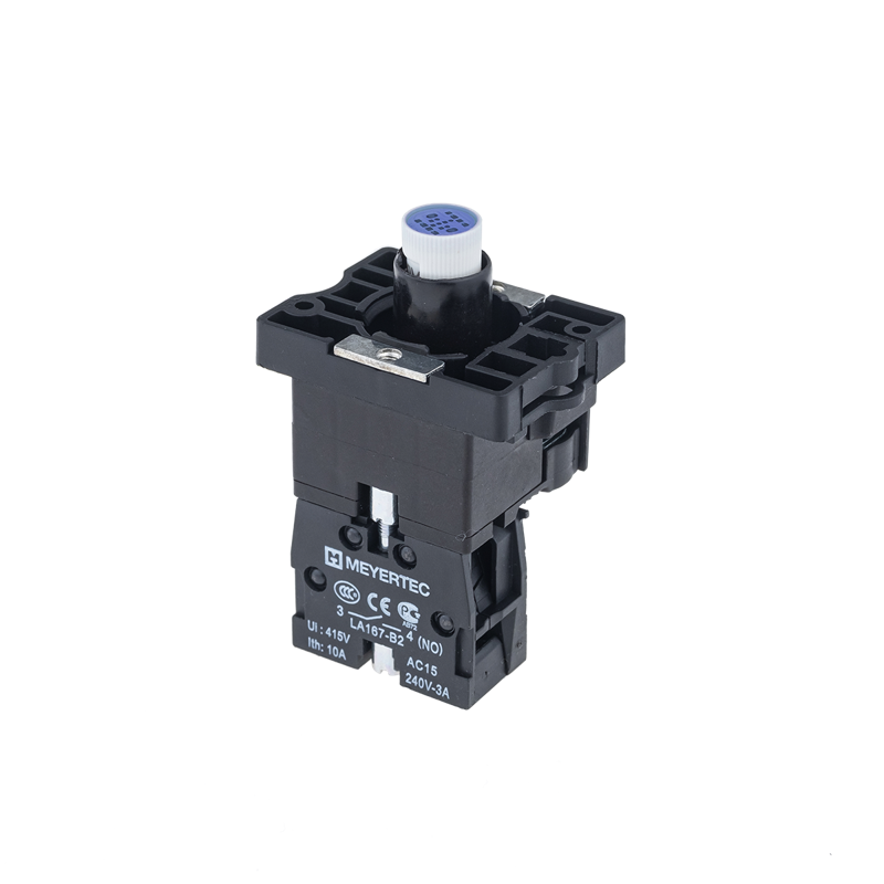 Основание с модулем подсветки 1NO блок-контакт 24В AC/DC пласт. MTB2-EW616 син. ОВЕН 43323