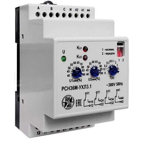 Реле контроля напряжения 3ф РСН-36М 400В 50Гц УХЛ3.1 ВНИИР A8120-79686635