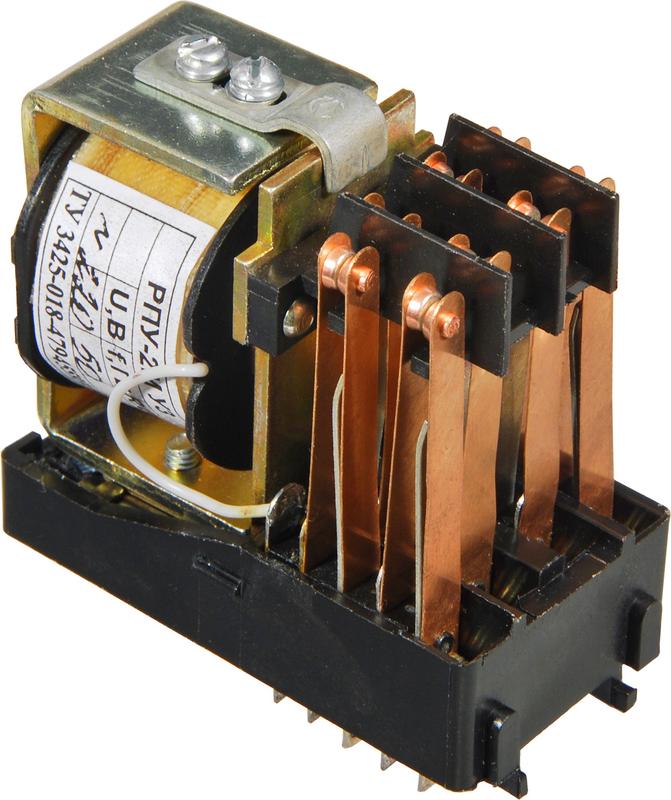 Реле промежуточное РПУ-2М102-6420 24В 50Гц открытое под пайку ток контактов 6А 4з+2р+0п У3 КРИ Контакт A8030-T200055000