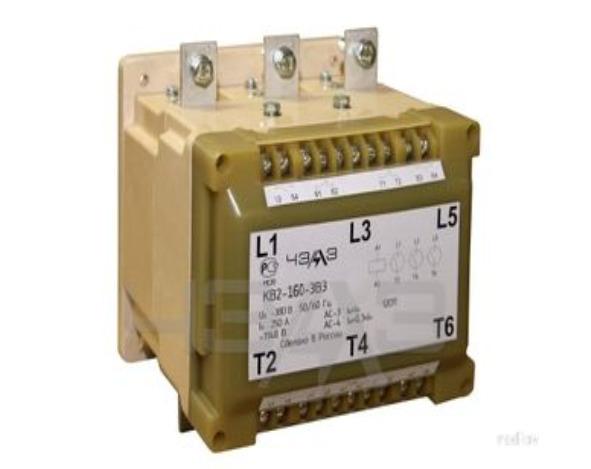 Контактор вакуумный КВ-2-160-3В3 (2НО+2НЗ) кат. 220В AC/DC с блоком включения БВ2 (133030200.01) ЧЭАЗ A8119-82693607