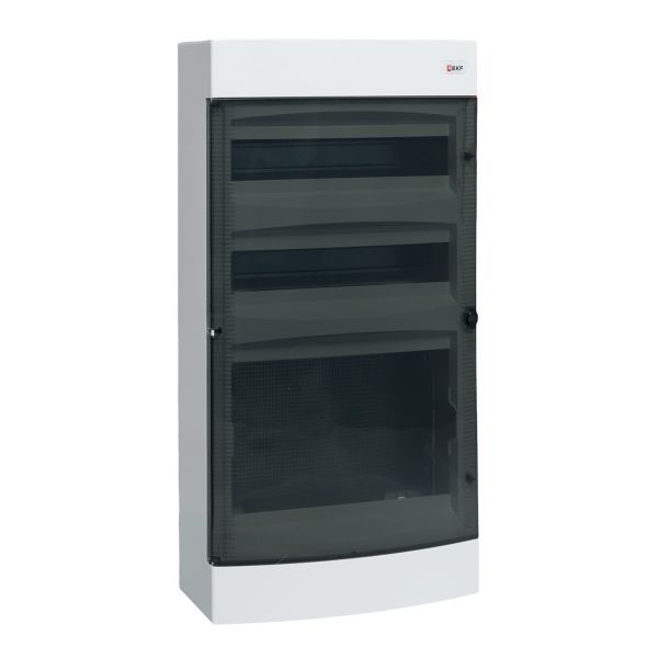 Щит комбинированный Unix 2х18мод. + 1 монтаж. плата 4 габарит IP41 прозр. дверь PROxima EKF ux-2x18+1m-n