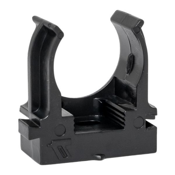 Держатель для труб (клипса) d20мм для монтажн. пистолета черн. (уп.100шт) Plast EKF derjp-z-20-black