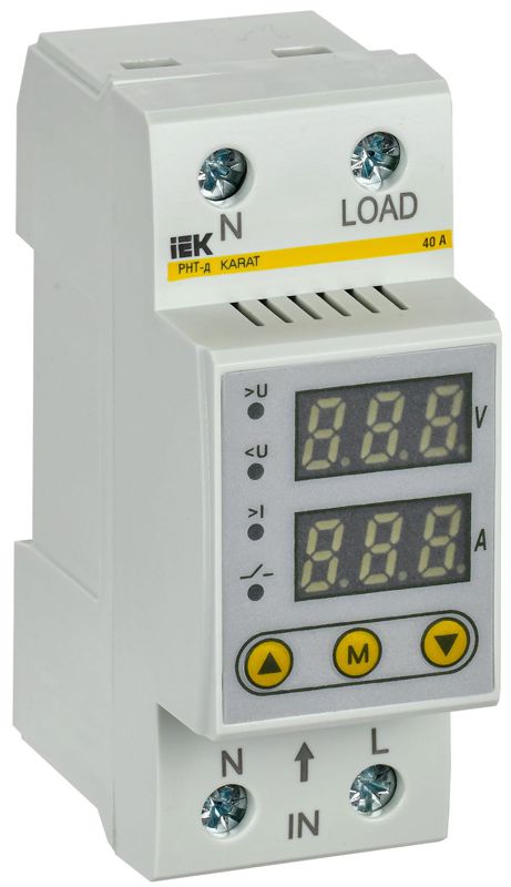 Реле напряжения и тока РНТ-д 1ф 36мм 40А KARAT IEK IVC21-1-40