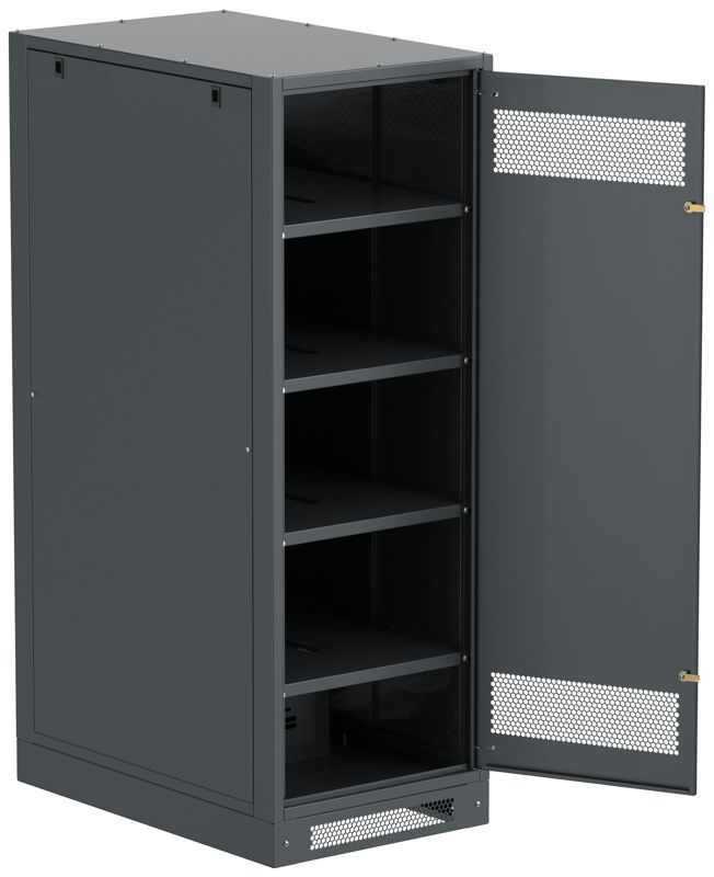 Шкаф LINEA B (пустой) 1700х600мм дверь метал. черн. ITK LB05-17H69-M