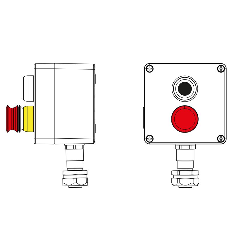 Пост управления взрывозащ. из алюм. CPE-A-12-(1xP1B(11)-1xP6E(11))-1xKAEPM2MHK-20(C)1Ex d e IIC Т5 Gb / Ex tb IIIC T95град.CDb IP66 DKC 2201.121.22.120N