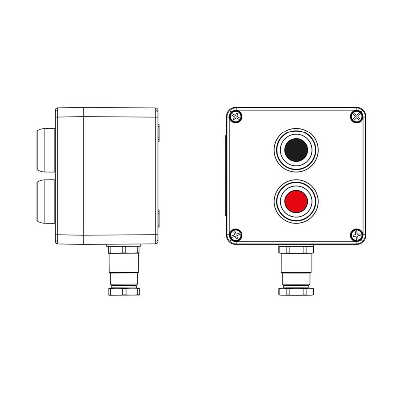 Пост управления взрывозащ. из полиэстера CPE-P-03-(1xP1B(11)-1xP1R(11))-1xKH2MHK(C)1Ex d e IIC Т5 Gb / Ex tb IIIC T95град.C DbIP66/КЗ DKC 2231.031.22.121B