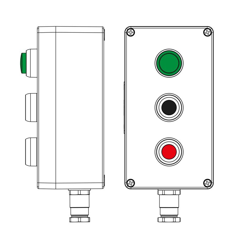 Пост управления взрывозащ. из полиэстера CPE-P-04-(1xLG(250)-1xP1B(11)-1xP1R(11))-1xKH2MHK(C)1Ex d e IIC Т5 Gb / Ex tb IIICT95град.C Db IP66/КЗ DKC 2231.041.22.120Q