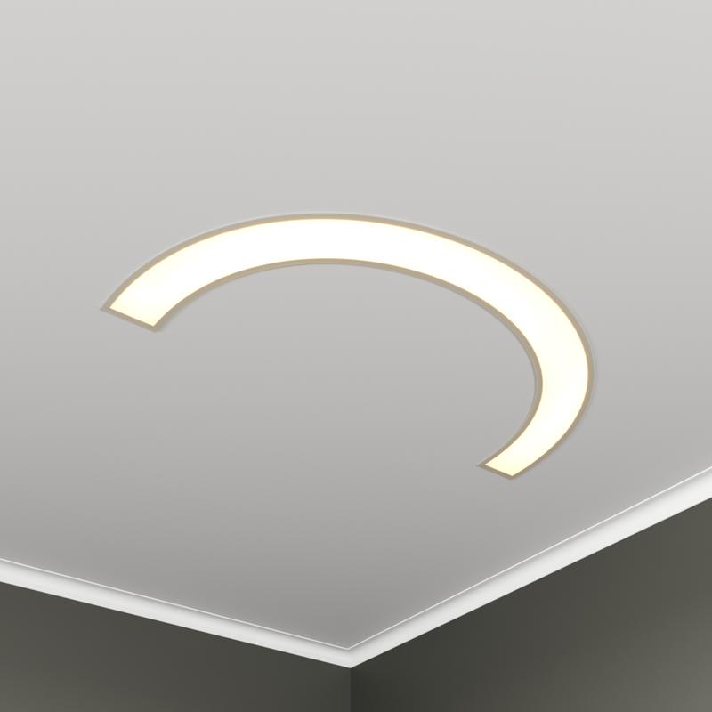 Светильник светодиодный RVE-LBX-ARCO-1230-V 46Вт 4000К 1230х630х100мм S80мм полукольцо встраив. бел. RVElektro RVE00002880