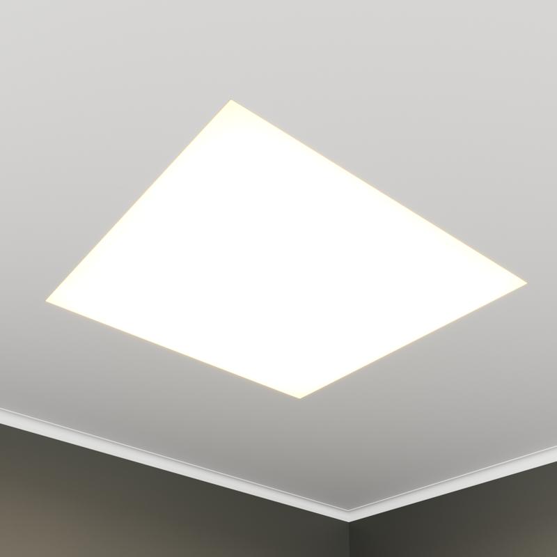 Светильник светодиодный RVE-LBX-BOX-546-VG 39Вт 4000К 546х546х110мм квадрат встраив. под шпаклевку бел. RVElektro RVE00003393