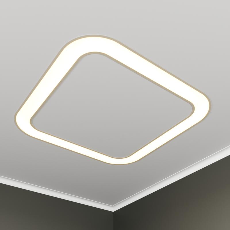 Светильник светодиодный RVE-LBX-HOLE-BOX-SOFT-1030-V 95Вт 4000К 1030х1030х100мм S80мм квадрат закругл. с отверст. встраив. бел. RVElektro RVE00003114