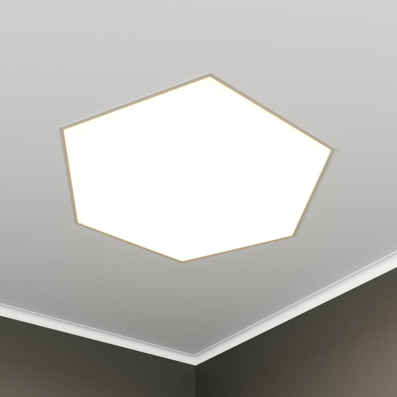 Светильник светодиодный RVE-LBX-HEXA-1030-V 78Вт 4000К 1030х896х120мм шестиугольник встраив. бел. RVElektro RVE00002941