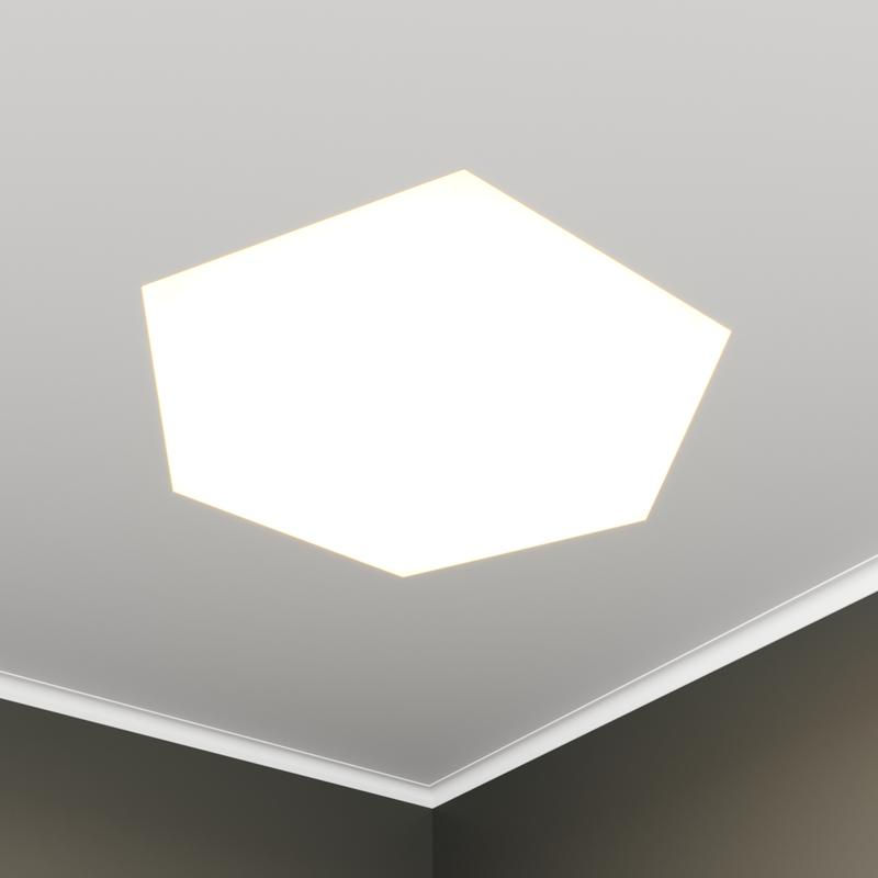 Светильник светодиодный RVE-LBX-HEXA-746-VG 52Вт 4000К 746х652х110мм шестиугольник встраив. под шпаклевку бел. RVElektro RVE00003441