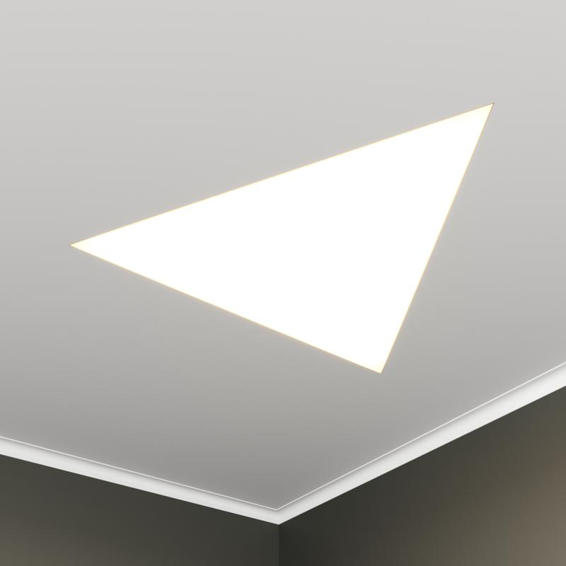 Светильник светодиодный RVE-LBX-TRIO-1446-VG 101Вт 4000К 1446х1258х130мм треугольник встраив. под шпаклевку бел. RVElektro RVE00003482