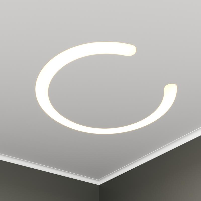 Светильник светодиодный RVE-LBX-DIOS-746-VG 45Вт 4000К 746х699х110мм S80мм подкова встраив. под шпаклевку бел. RVElektro RVE00003584