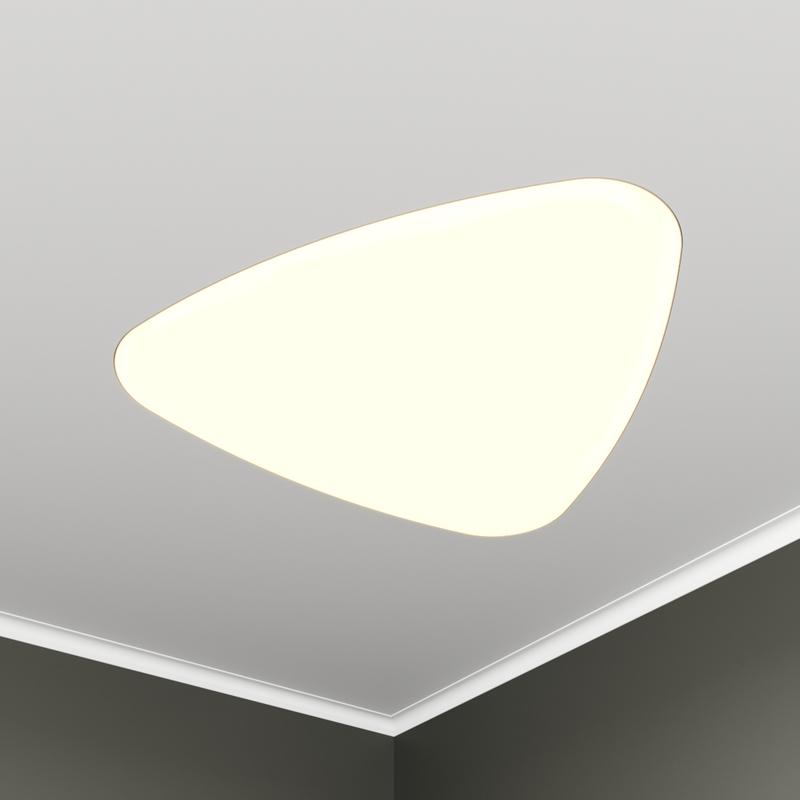 Светильник светодиодный RVE-LBX-LITUS-1046-VG 81Вт 4000К 1046х996х130мм треугольник рело закругл. встраив. под шпаклевку бел. RVElektro RVE00003616