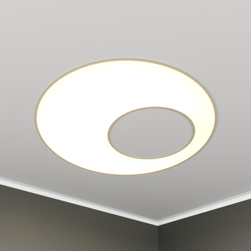 Светильник светодиодный RVE-LBX-APERTURA-630-V 32Вт 4000К 630х630х100мм круг с отверст. встраив. бел. RVElektro RVE00003181