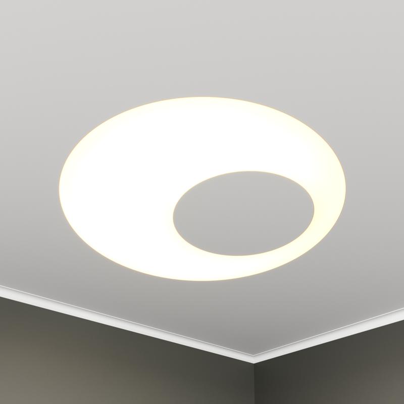 Светильник светодиодный RVE-LBX-APERTURA-646-VG 32Вт 4000К 646х646х110мм круг с отверст. встраив. под шпаклевку бел. RVElektro RVE00003652