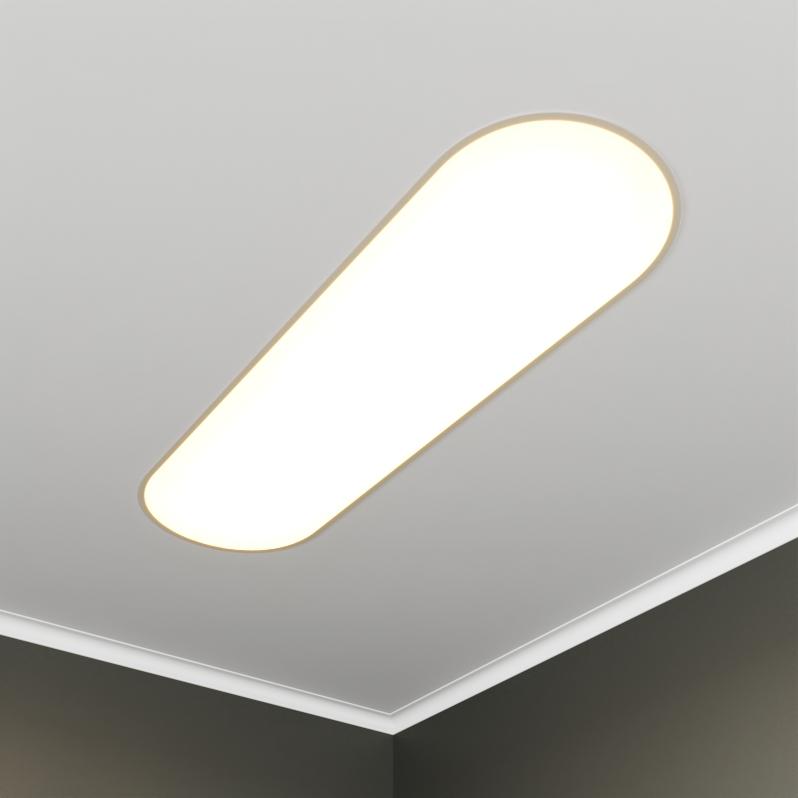 Светильник светодиодный RVE-LBX-LARGO-S-1830-V 49Вт 4000К 1830х193х100мм овал встраив. бел. RVElektro RVE00003060