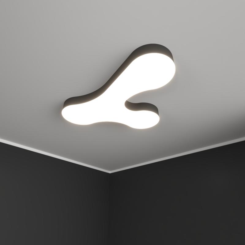 Светильник светодиодный RVE-LBх-CLOUD-1176-N 76Вт 4000К 1176х830х100мм облако накладной бел. RVElektro RVE00002317