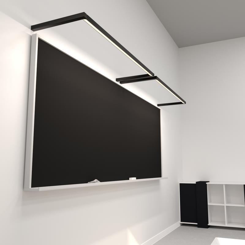 Светильник светодиодный RVE-PLS3535-PRIMELINE-2000-K линейный 2000х35х35мм 48Вт на кронштейне 500мм 4000К черн. RVElektro RVE00003322