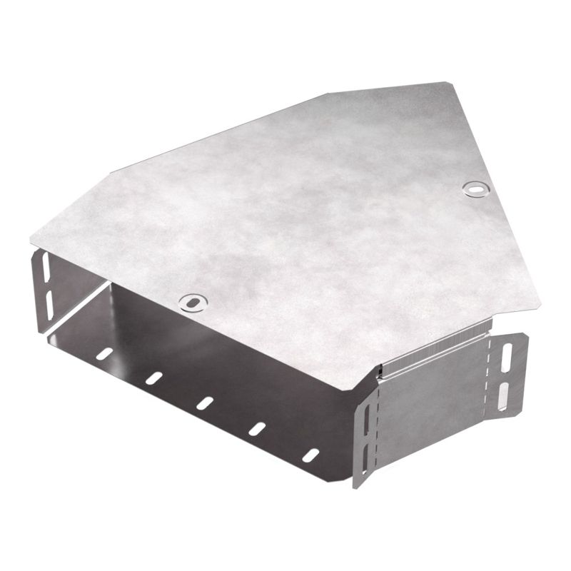 Угол для лотка горизонтальный 45град. 300х100 Стандарт с крышкой Промрукав PR16.0431