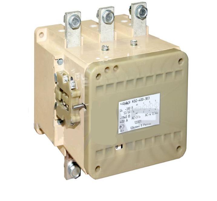 Контактор вакуумный КВ-2-400-2-ДВ3 110В 4НО+4НЗ ЧЭАЗ A8119-T330417908
