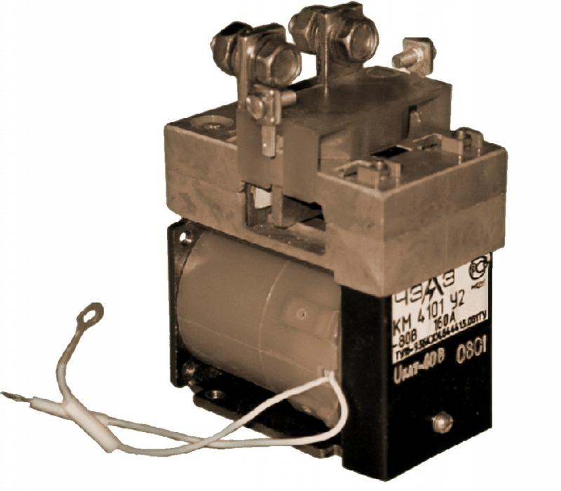 Контактор КМ-4101 40В DC мягкий вывод катушки располож. слева (102.101.505) ЧЭАЗ A8119-34127838
