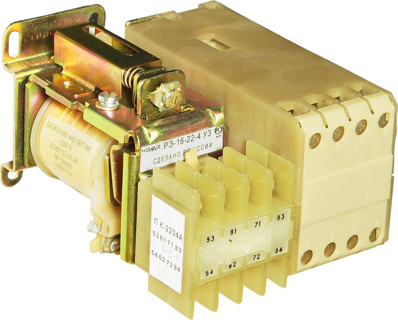 Реле промежуточное РЭ-16-22-4 220В AC ЧЭАЗ A8119-77964354