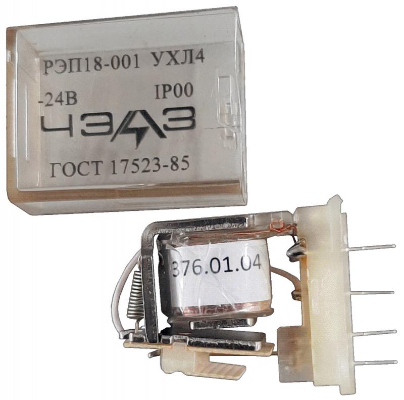 Реле промежуточное РЭП-18-001 12В DC с розеткой ЧЭАЗ A8119-77966174