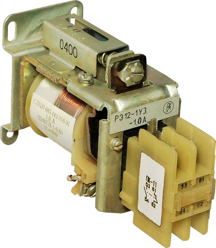 Реле тока РЭ-12-1-1.0А 1НО+1НЗ передн. присоед. ЧЭАЗ A8119-77941430