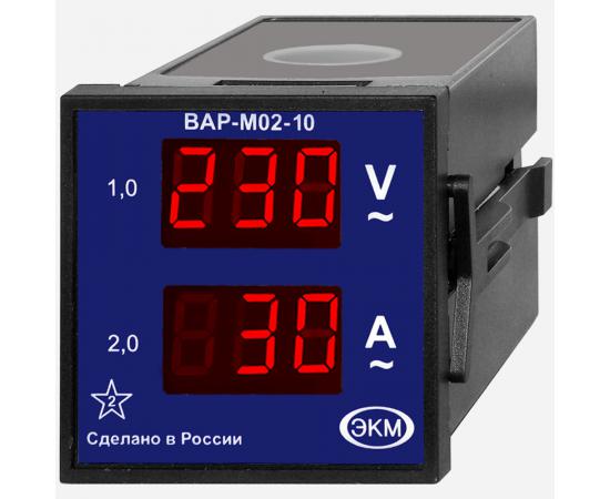 Вольтамперметр цифровой ВАР-М02-10 AC20-450В 400Гц УХЛ4 (спец.) Меандр A8302-19912042