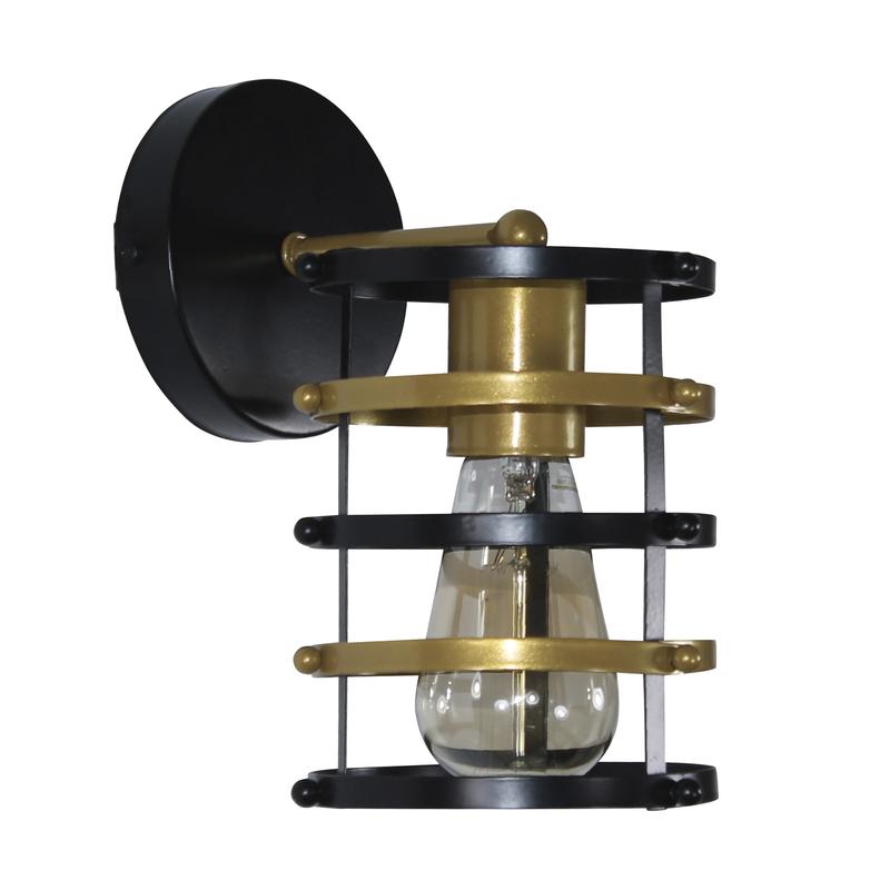 Светильник "Абелла" 511 НББ 01-60-169 Е27 (ИМ) настенный черн. зол. Элетех 1005405104