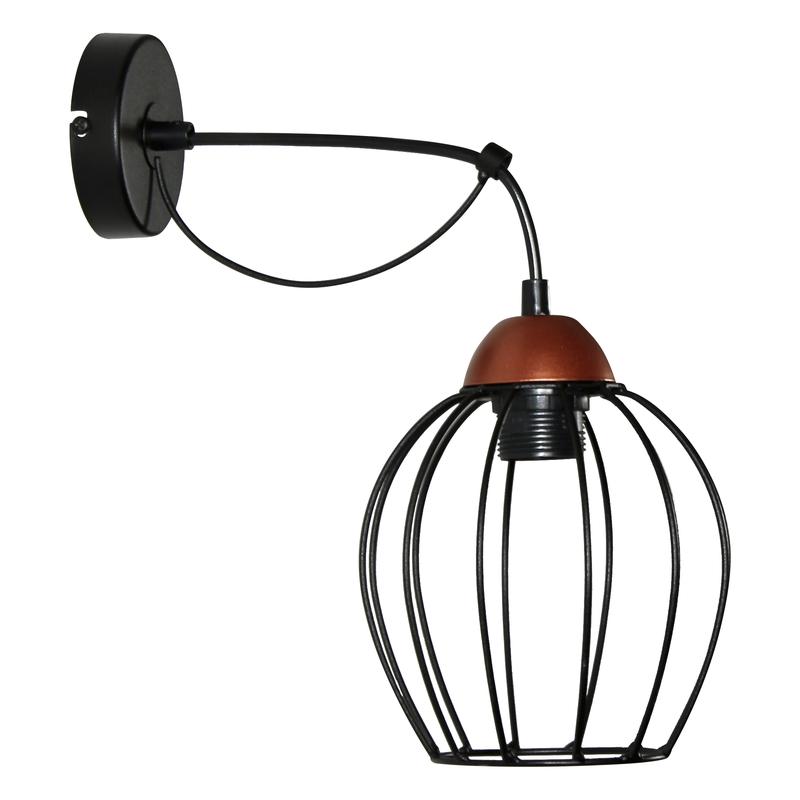 Светильник "Конти" 511 (Плафон Сфера) НББ 01-60-165 Е27 (ИМ) настенный медь черн. муар Элетех 1005405029