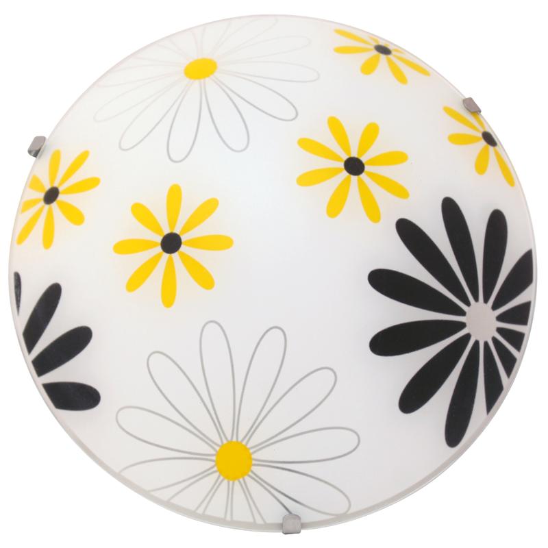 Светильник "Колорика Арин" 250 НПБ 01-60-130 М15 прозр. пес. 3 цвета/клипса штамп металлик (ИМ) настенный бел./корич./желт. Элетех 1005404769