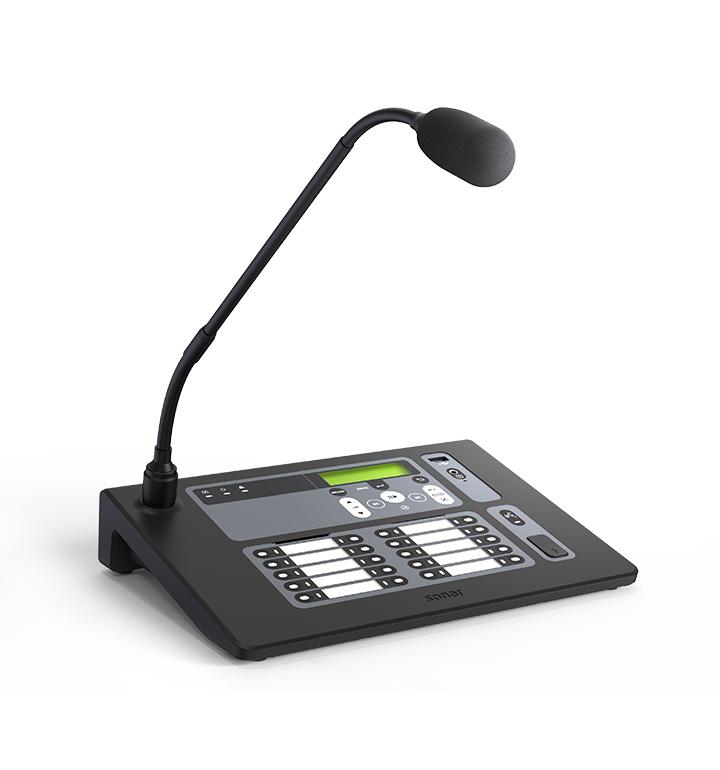 Пульт микрофонный SRM-7020С 20 зон подкл. к моноблокам SPM-C по интерфейсу DAP доп. вход питания 24В встр. MP3/FM-плеер воспр. файлов только с внеш. USB-флэш-накопителя линейный вход Sonar Rbz-219138