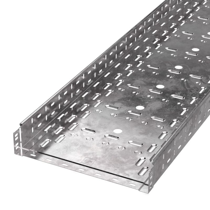 Лоток перфорированный 400х80 L3000 (1мм) Стандарт Промрукав PR16.0015
