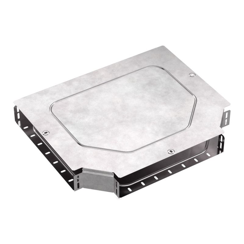 Ответвитель для лотка Т-образ. 400х80 Стандарт с крышкой Промрукав PR16.0632